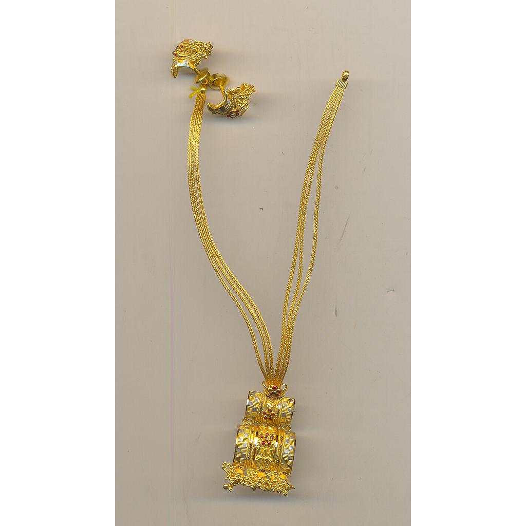 GOLD HALF SET ROUND PLAIN FANCY