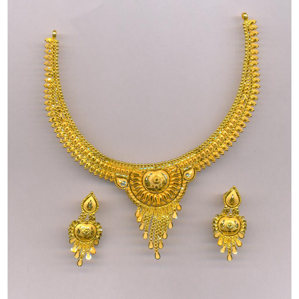 GOLD HALF SET ROUND PLAIN FANCY