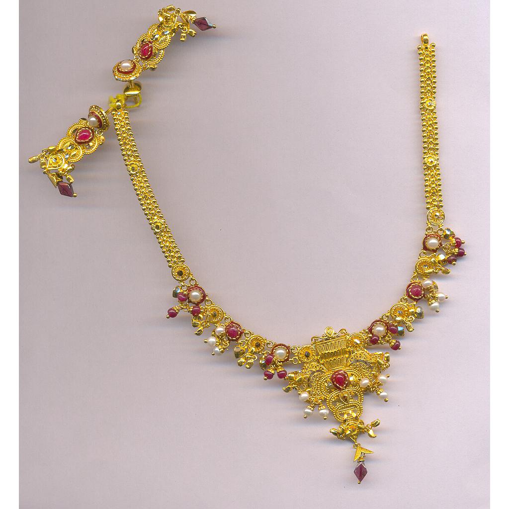 GOLD HALF SET ROUND PLAIN FANCY