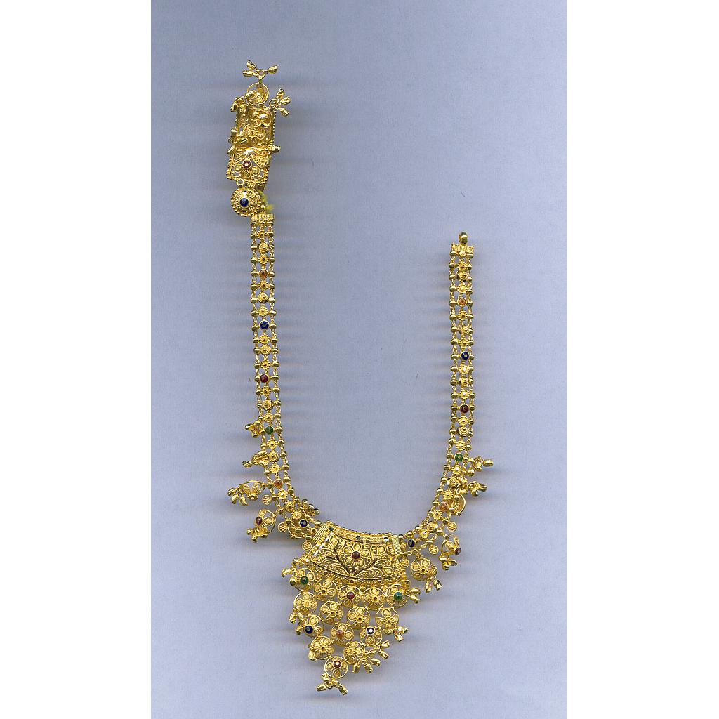 GOLD HALF SET ROUND PLAIN FANCY