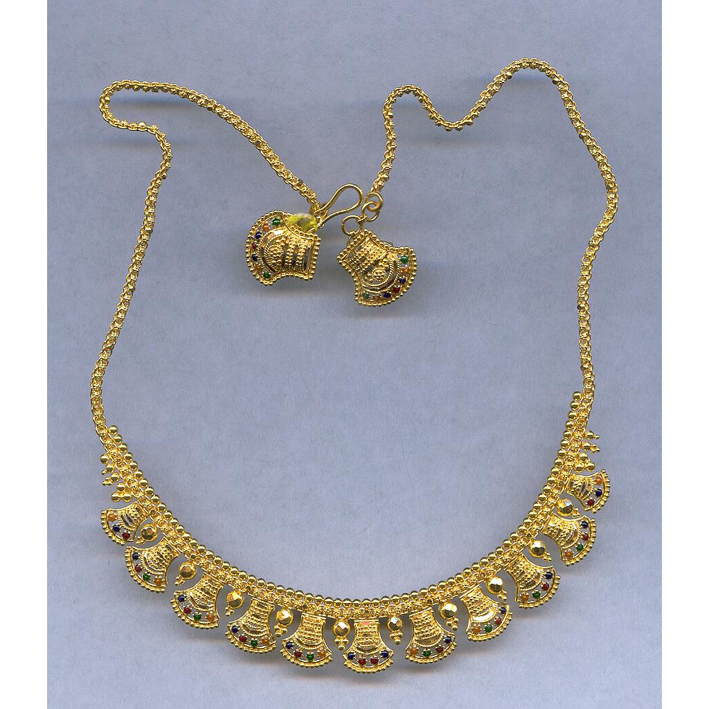 GOLD HALF SET ROUND PLAIN FANCY