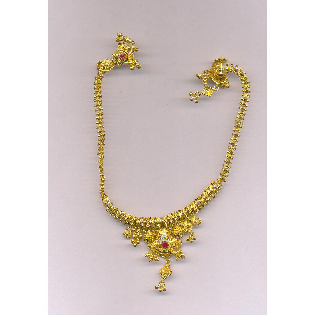 GOLD HALF SET ROUND PLAIN FANCY