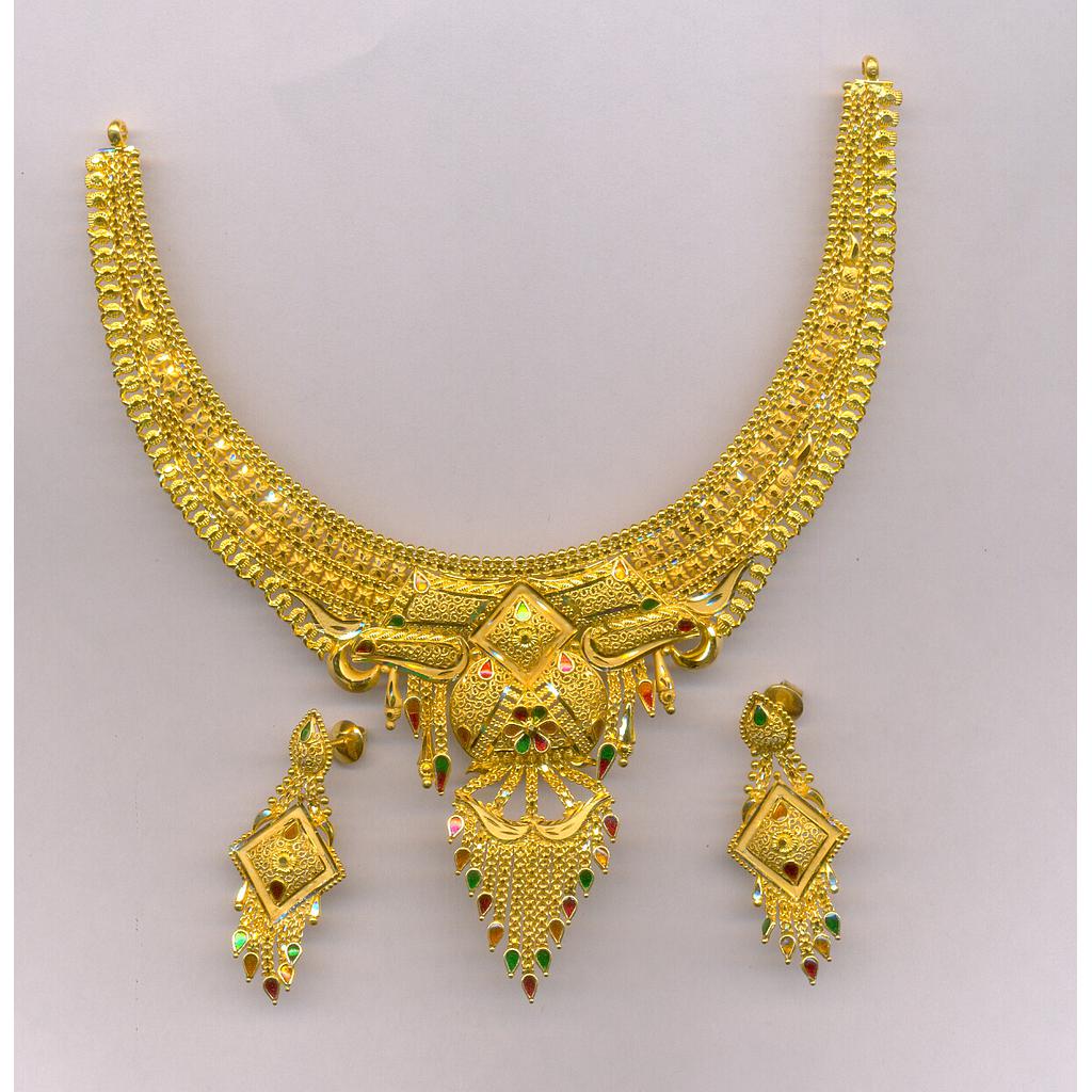 GOLD HALF SET ROUND PLAIN FANCY
