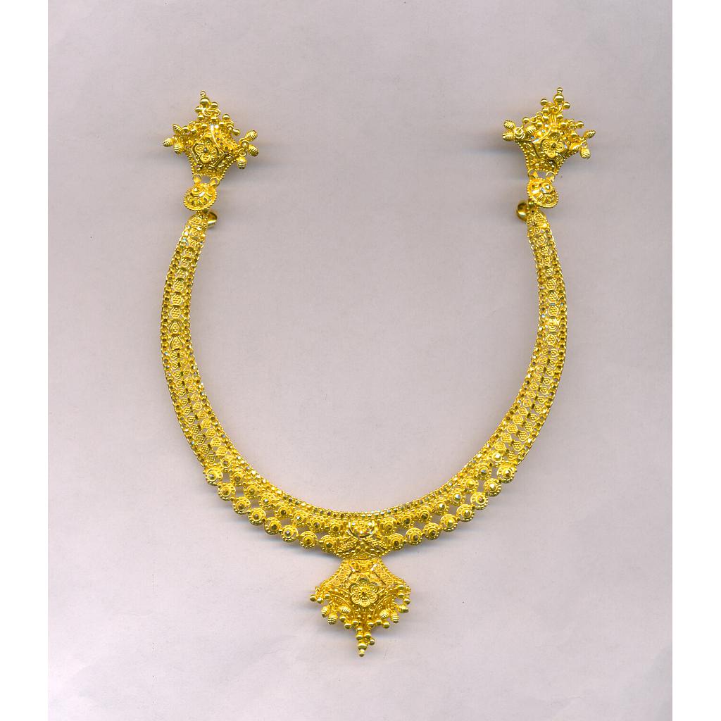 GOLD HALF SET ROUND PLAIN FANCY