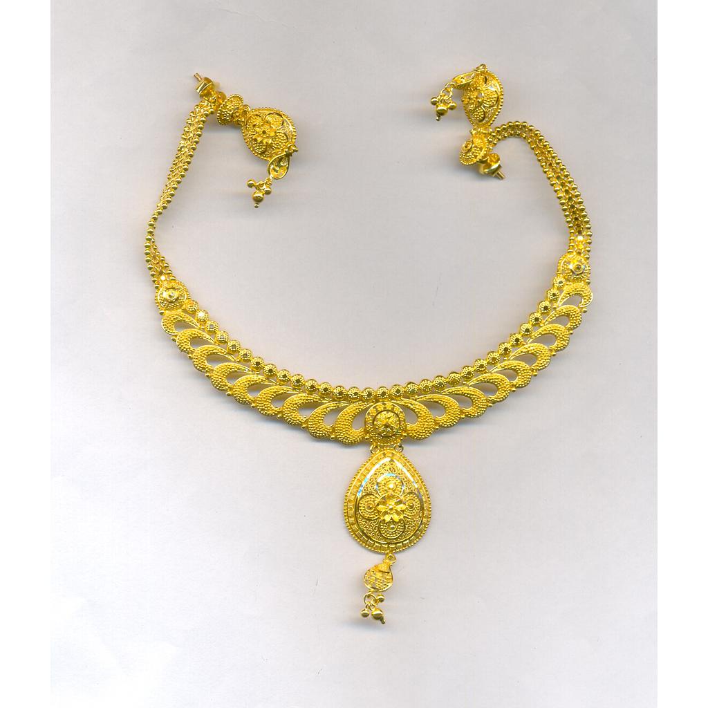 GOLD HALF SET ROUND PLAIN FANCY