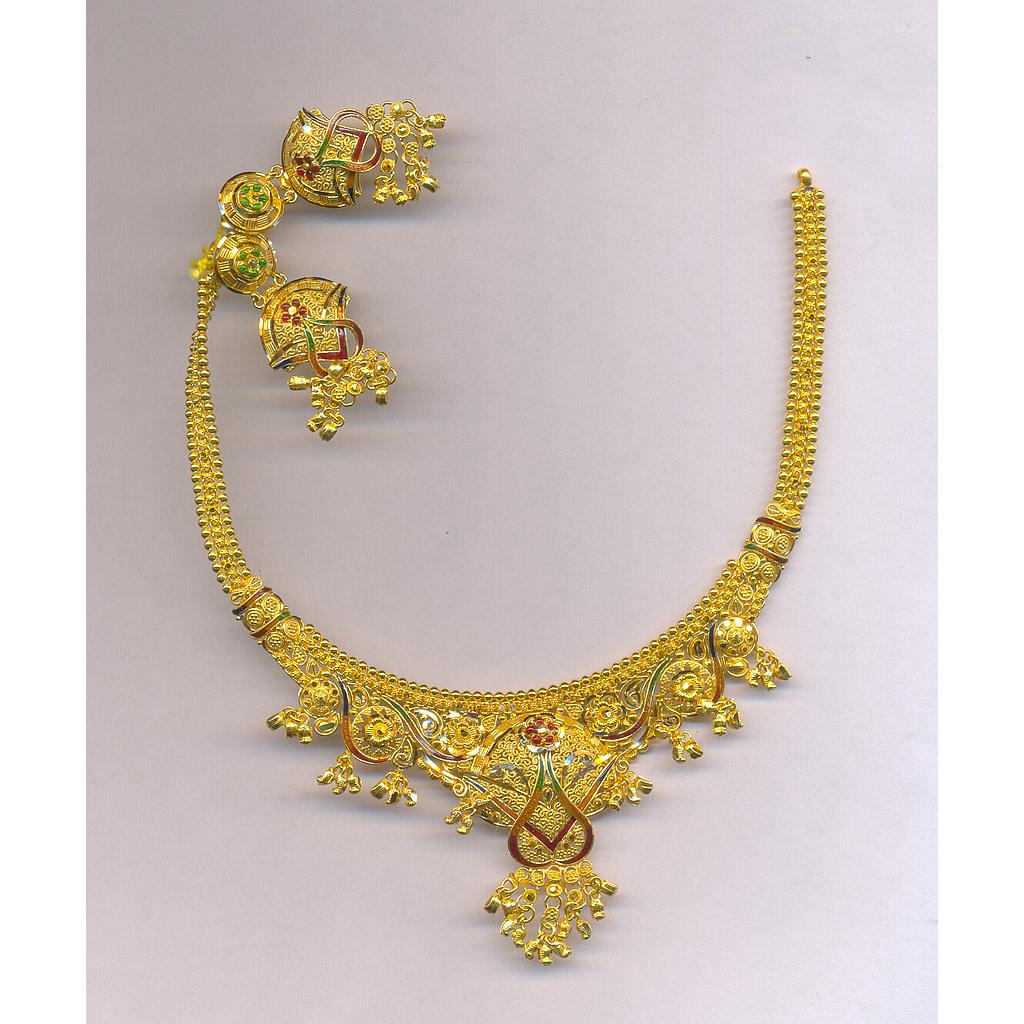 GOLD HALF SET ROUND PLAIN FANCY