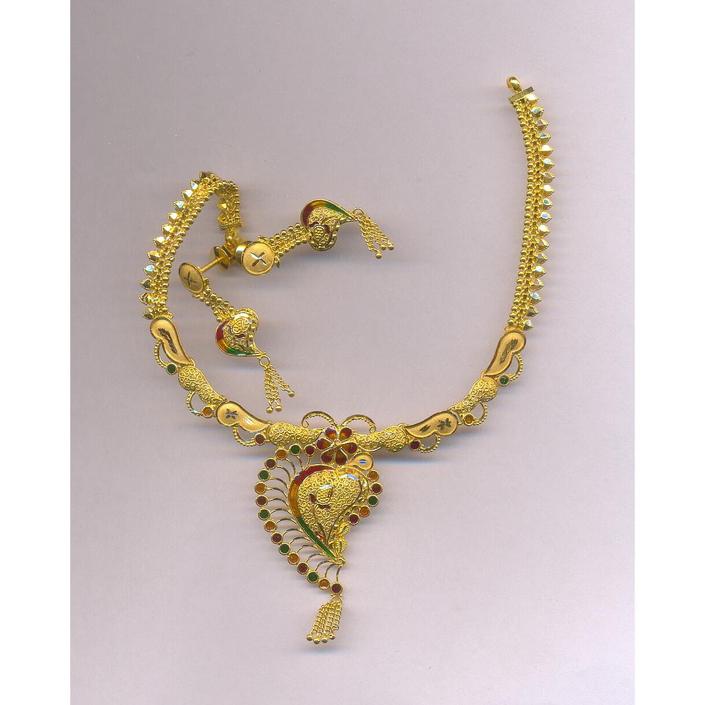 GOLD HALF SET ROUND PLAIN FANCY