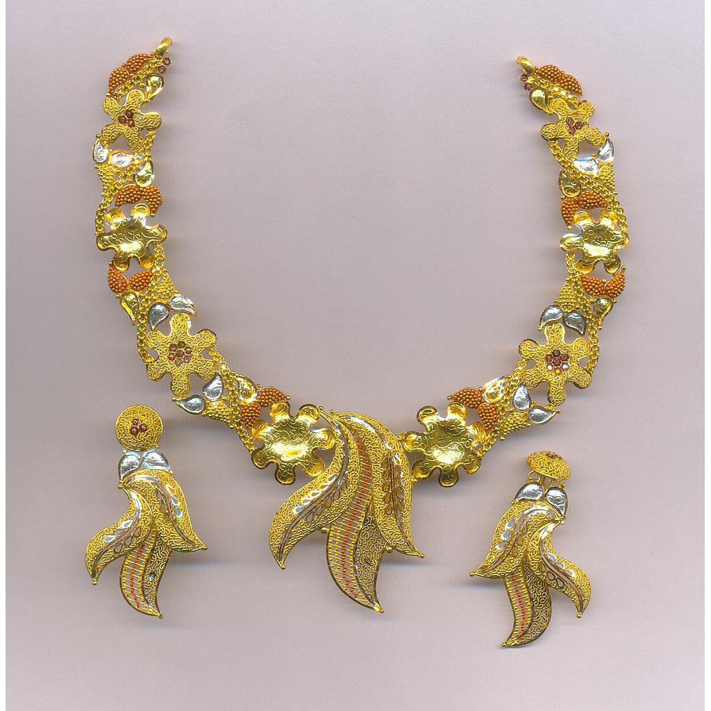 GOLD HALF SET ROUND PLAIN FANCY