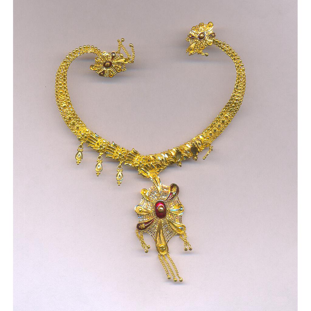 GOLD HALF SET ROUND PLAIN FANCY