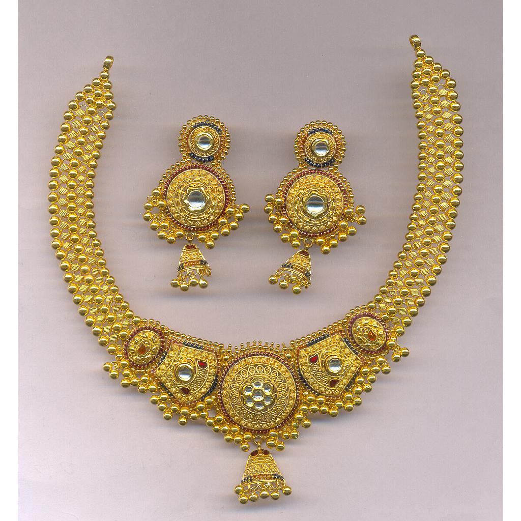 GOLD HALF SET ROUND PLAIN FANCY