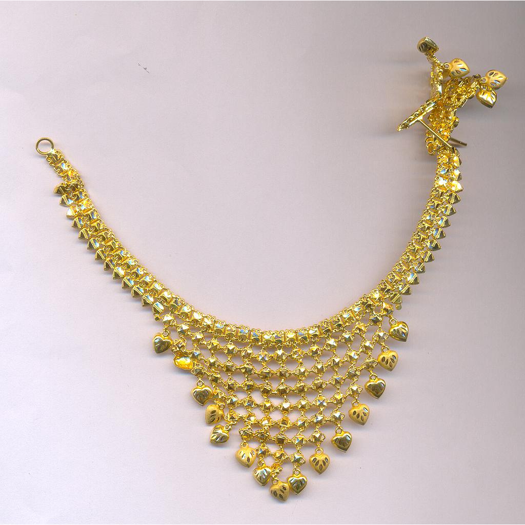 GOLD HALF SET ROUND PLAIN FANCY