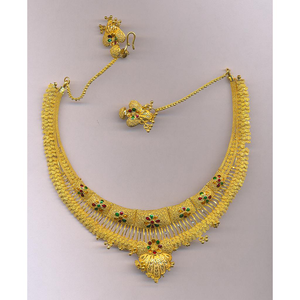 GOLD HALF SET ROUND PLAIN FANCY