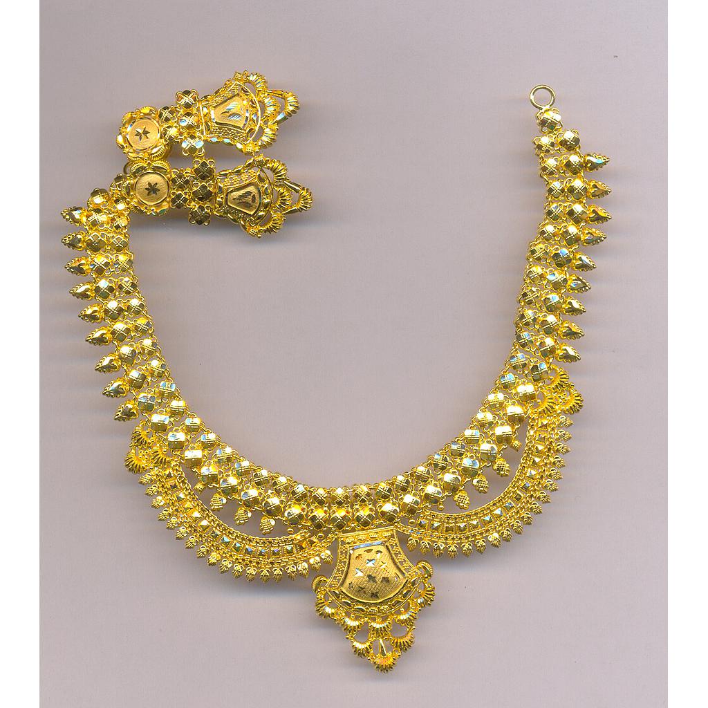 GOLD HALF SET ROUND PLAIN FANCY