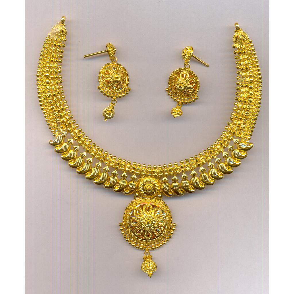 GOLD HALF SET ROUND PLAIN FANCY