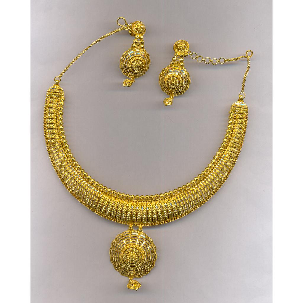 GOLD HALF SET ROUND PLAIN FANCY