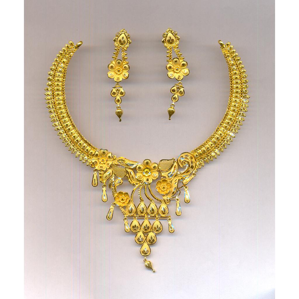 GOLD HALF SET ROUND PLAIN FANCY