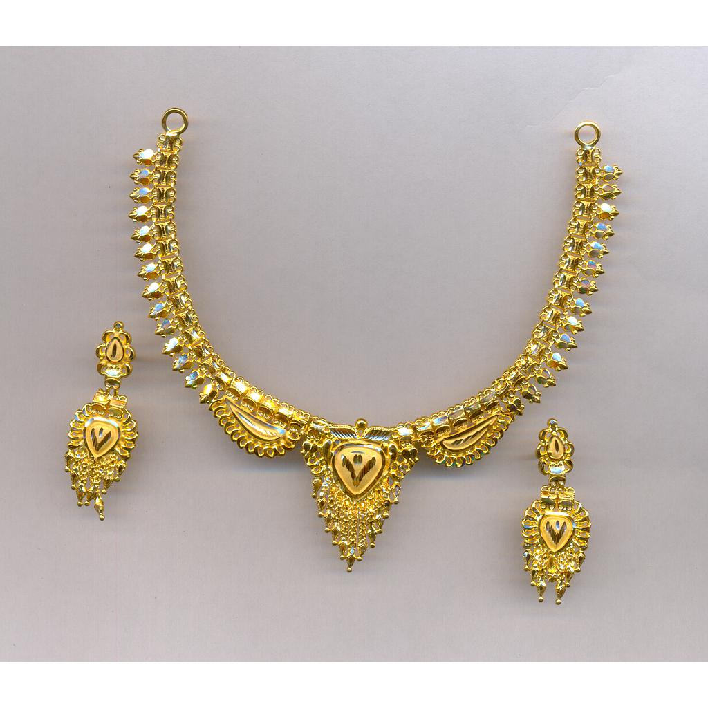 GOLD HALF SET ROUND PLAIN FANCY