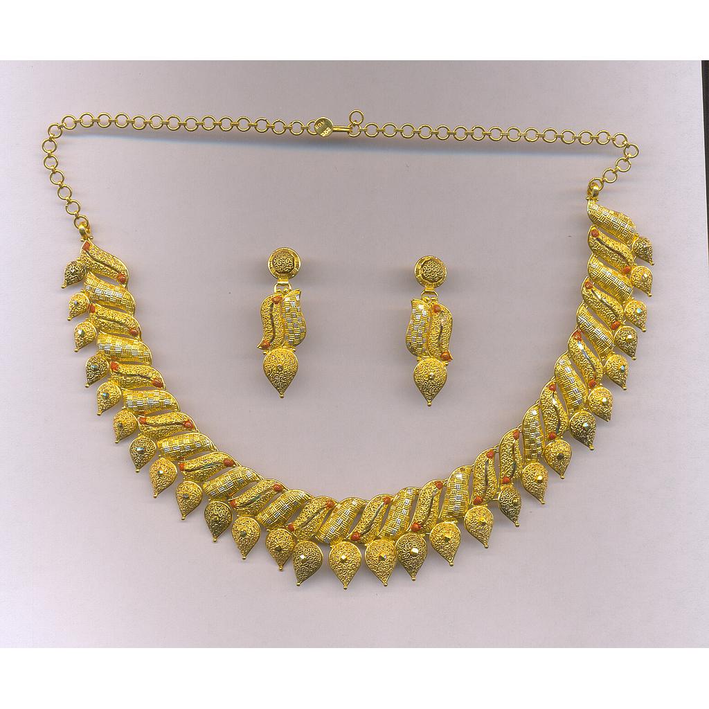 GOLD HALF SET ROUND PLAIN FANCY