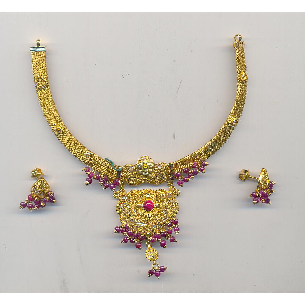 GOLD HALF SET ROUND PLAIN FANCY