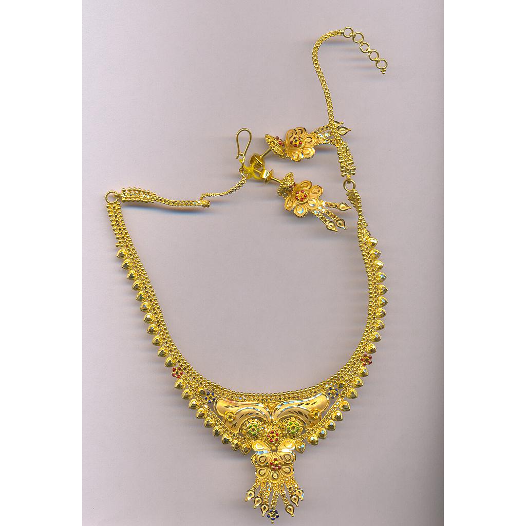 GOLD HALF SET ROUND PLAIN FANCY