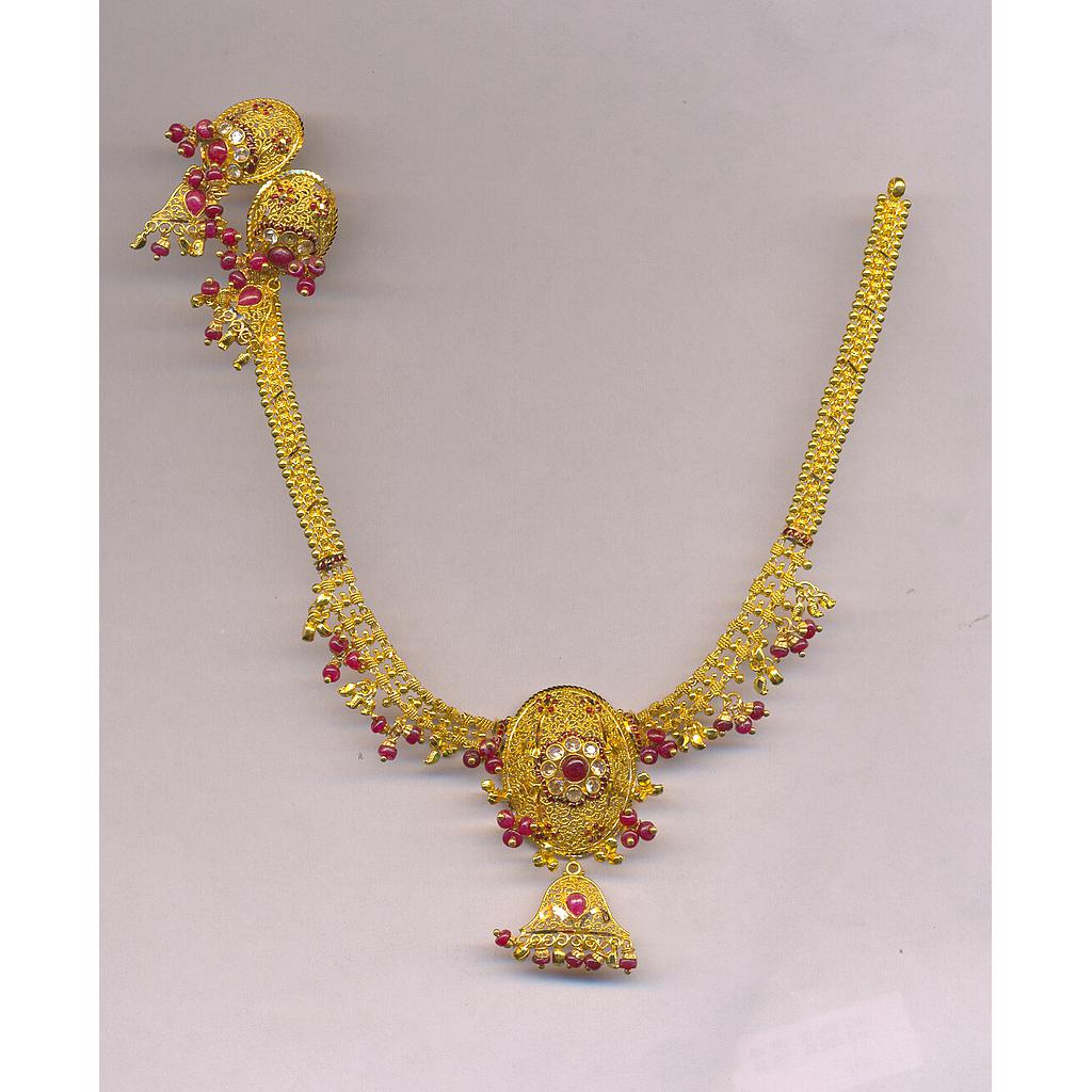 GOLD HALF SET ROUND PLAIN FANCY