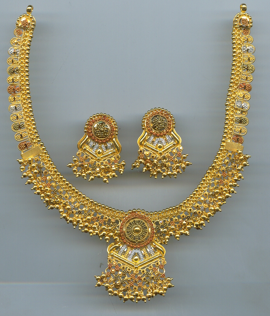 GOLD HALF SET ROUND PLAIN FANCY