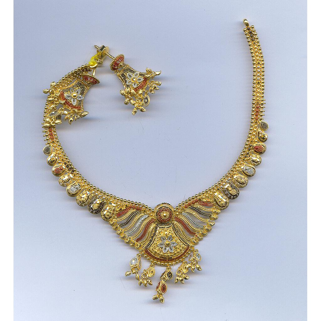 GOLD HALF SET ROUND PLAIN FANCY
