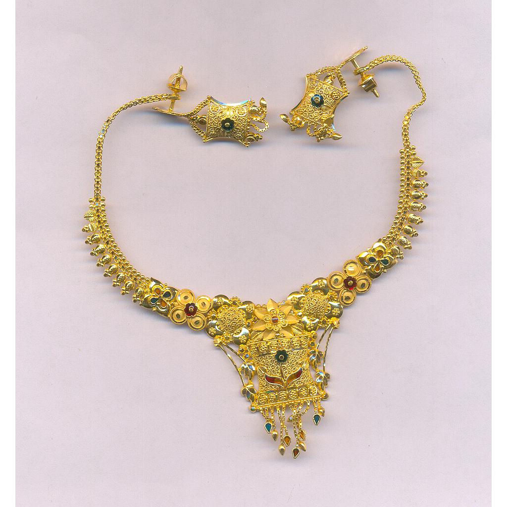 GOLD HALF SET ROUND PLAIN FANCY