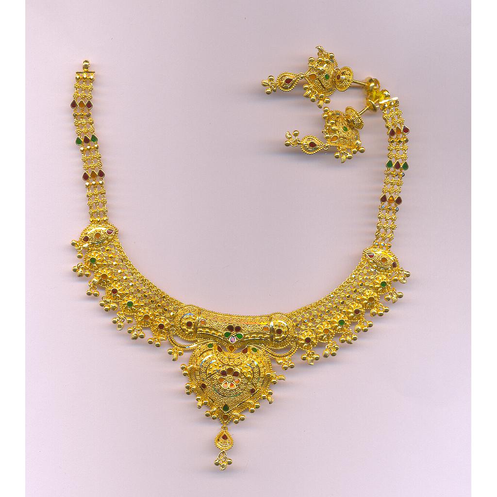 GOLD HALF SET ROUND PLAIN FANCY