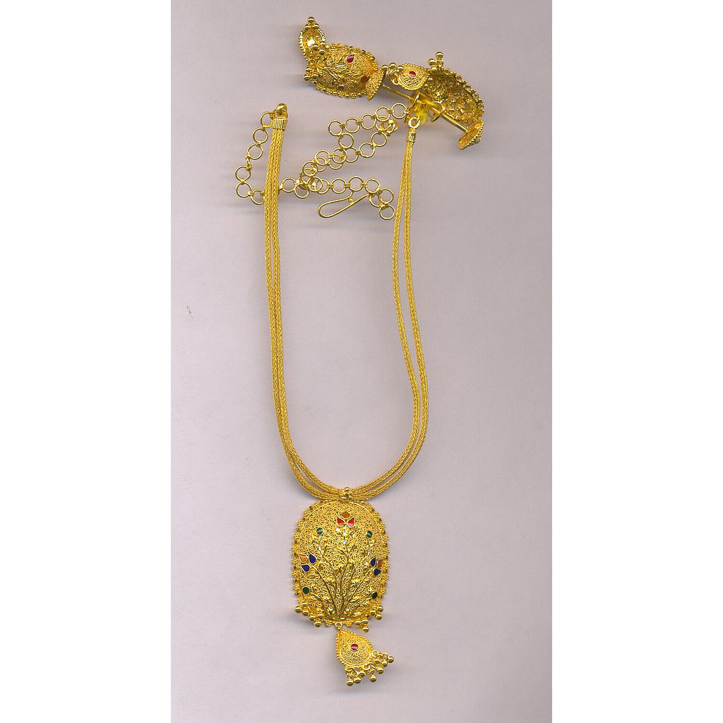 GOLD HALF SET ROUND PLAIN FANCY