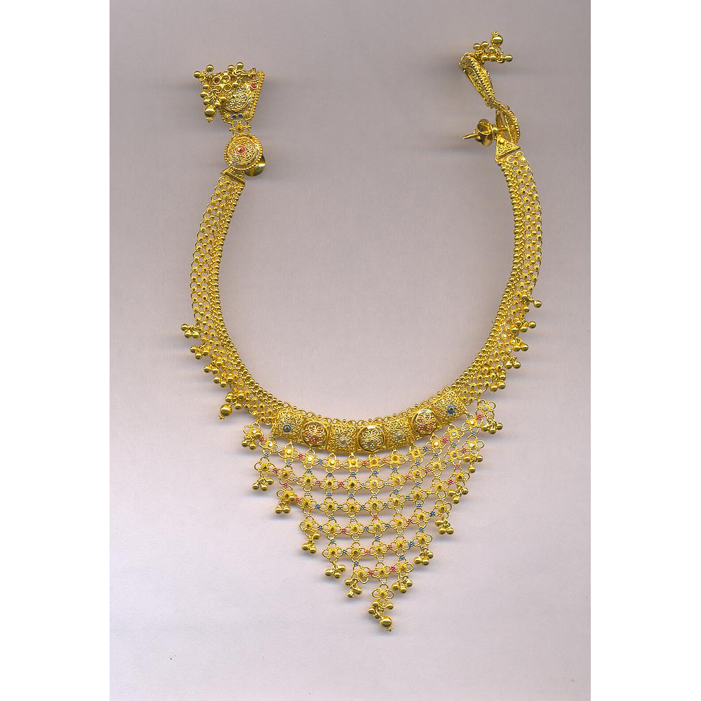 GOLD HALF SET ROUND PLAIN FANCY