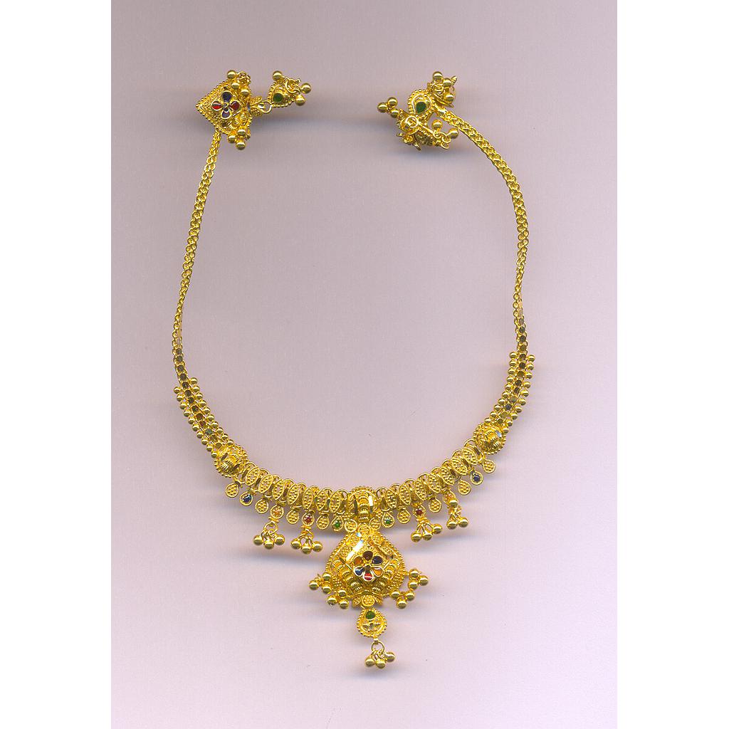 GOLD HALF SET ROUND PLAIN FANCY