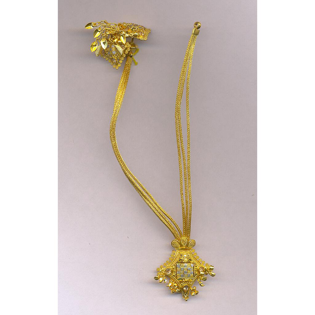 GOLD HALF SET ROUND PLAIN FANCY