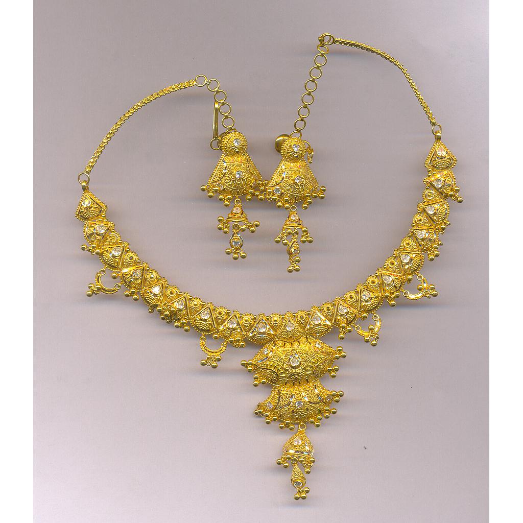 GOLD HALF SET ROUND PLAIN FANCY
