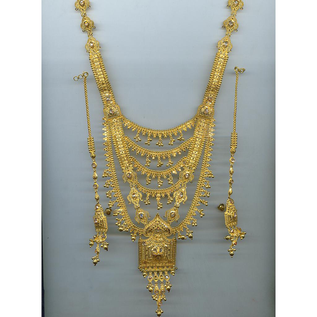 GOLD HALF SET ROUND PLAIN FANCY