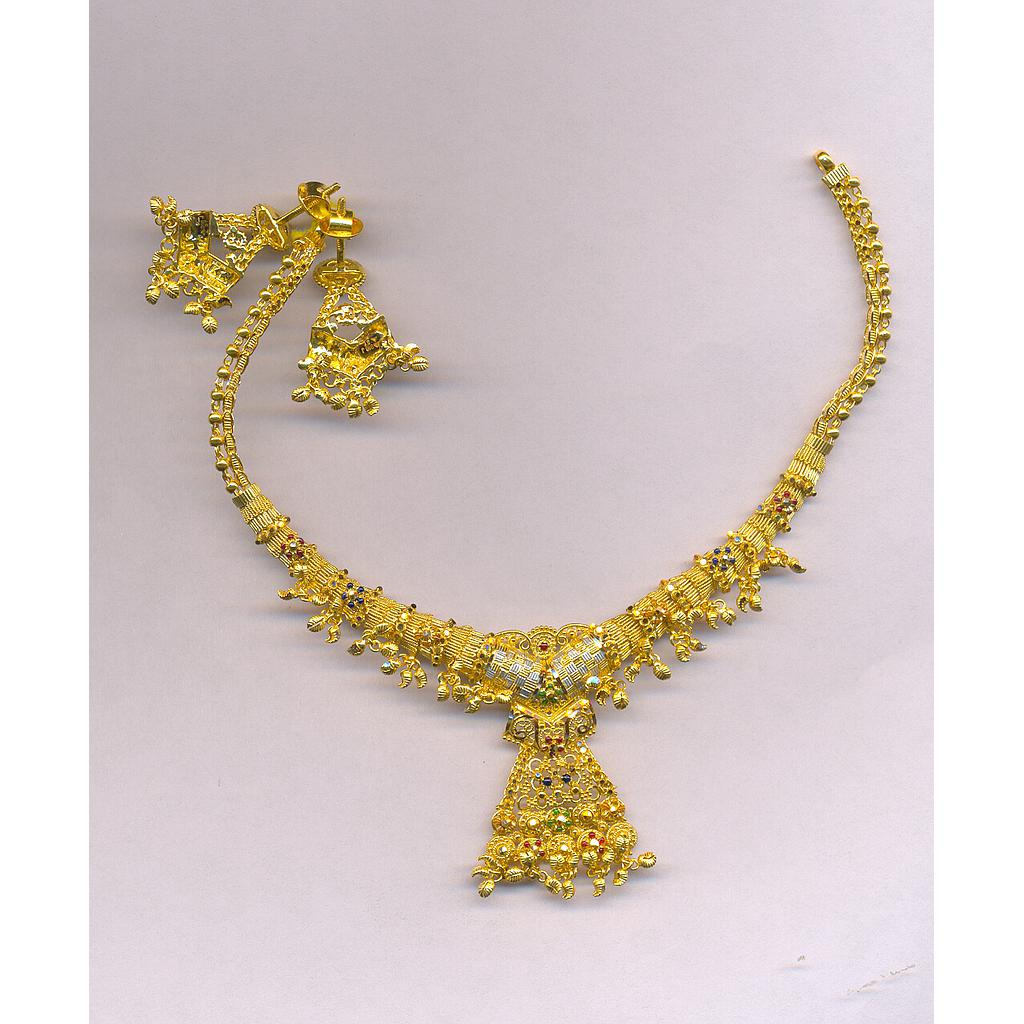 GOLD HALF SET ROUND PLAIN FANCY