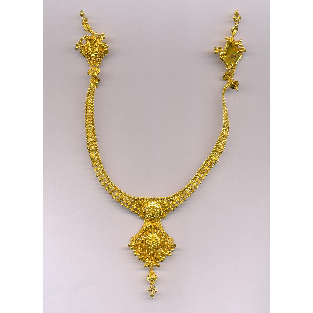 GOLD HALF SET ROUND PLAIN FANCY