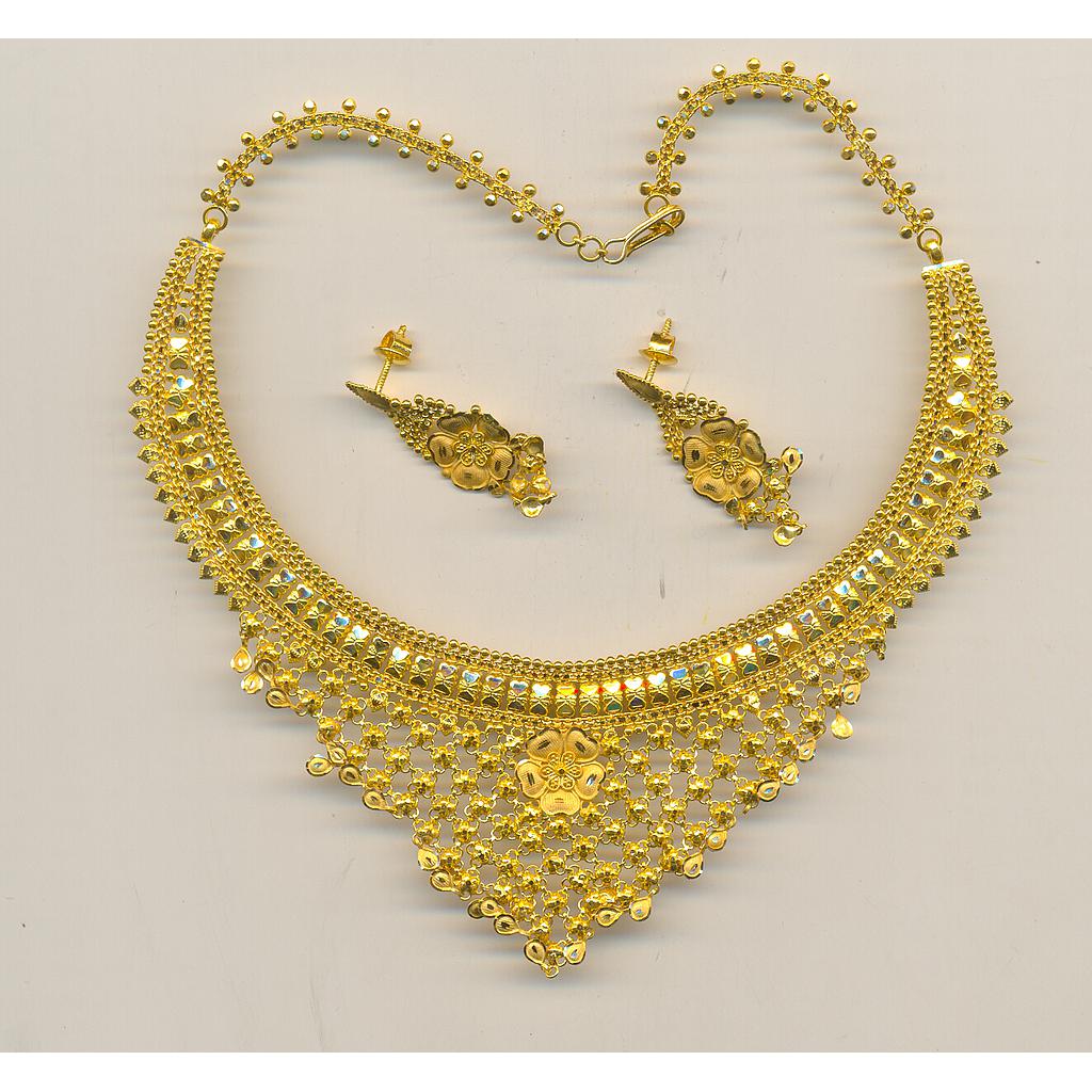 GOLD HALF SET ROUND PLAIN FANCY