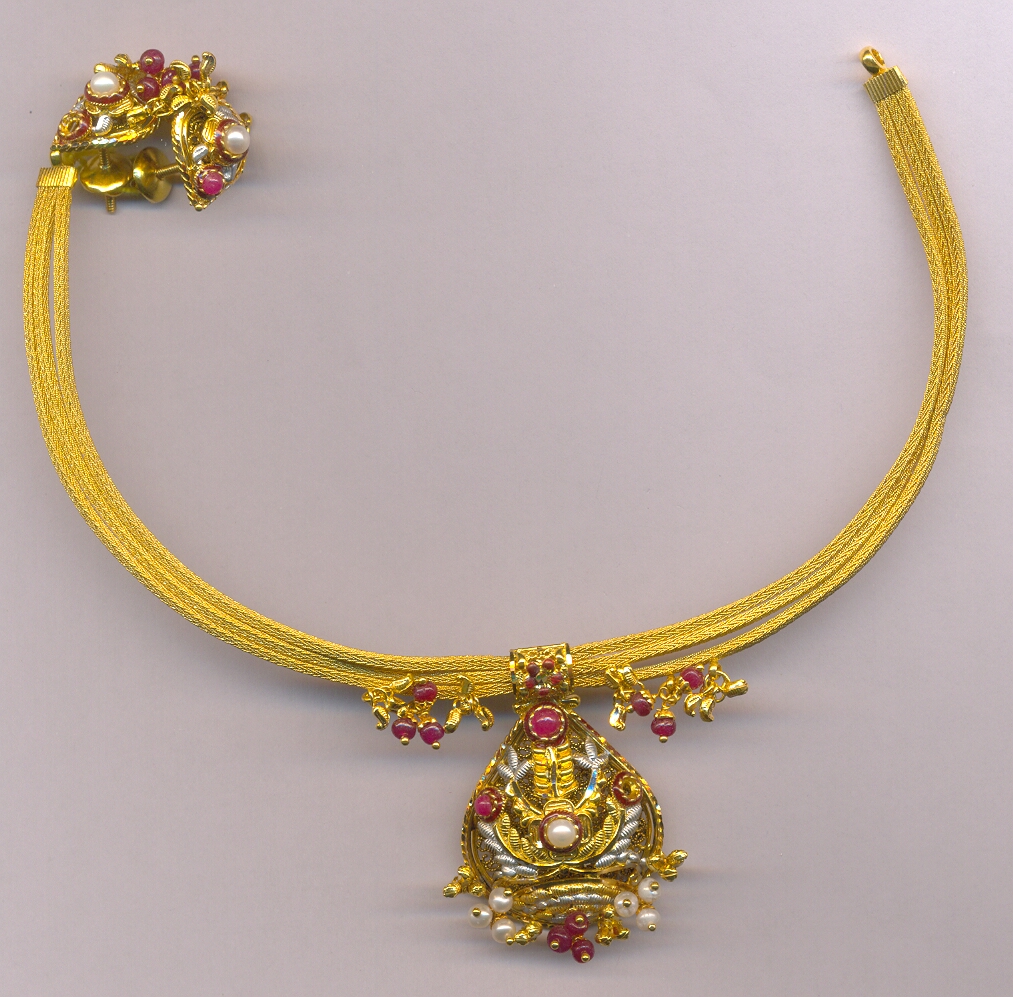 GOLD HALF SET ROUND PLAIN FANCY
