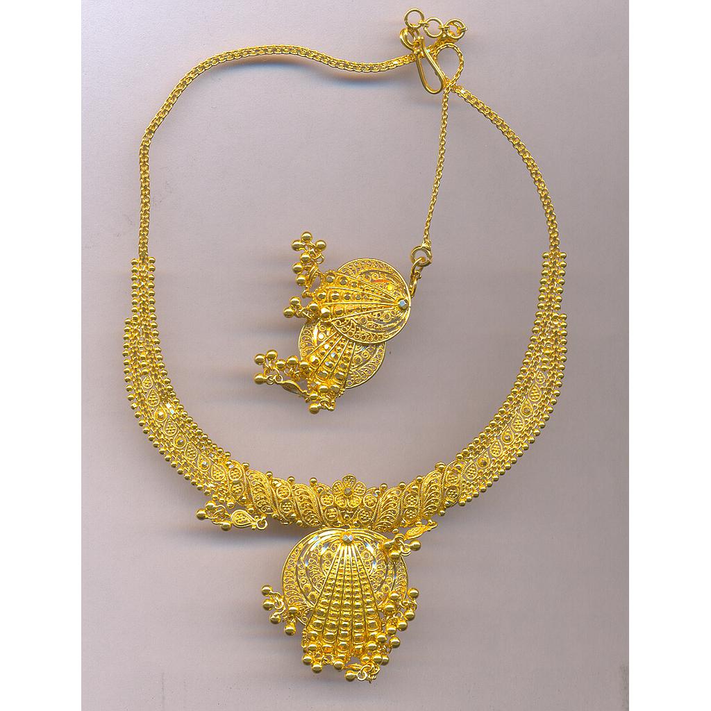 GOLD HALF SET ROUND PLAIN FANCY