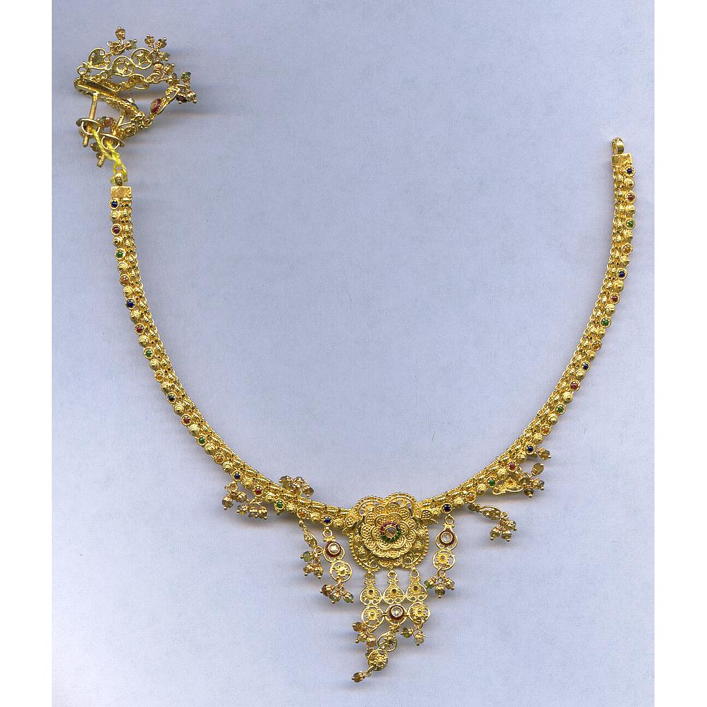 GOLD HALF SET ROUND PLAIN FANCY