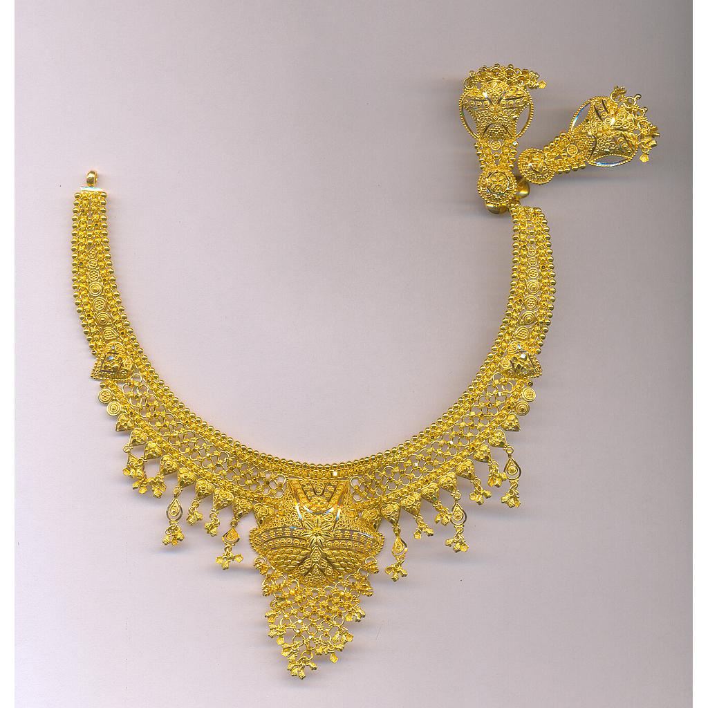 GOLD HALF SET ROUND PLAIN FANCY