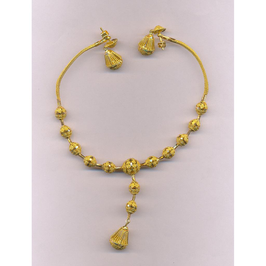 GOLD HALF SET ROUND PLAIN FANCY