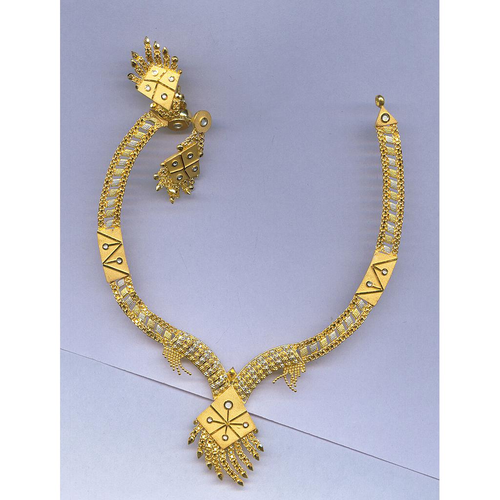 GOLD HALF SET ROUND PLAIN FANCY