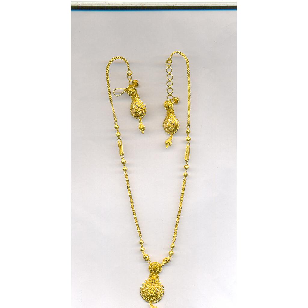 GOLD HALF SET ROUND PLAIN FANCY