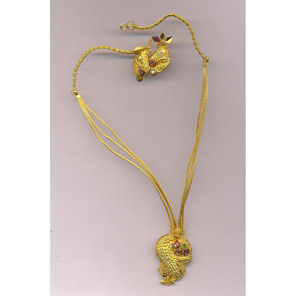 GOLD HALF SET ROUND PLAIN FANCY