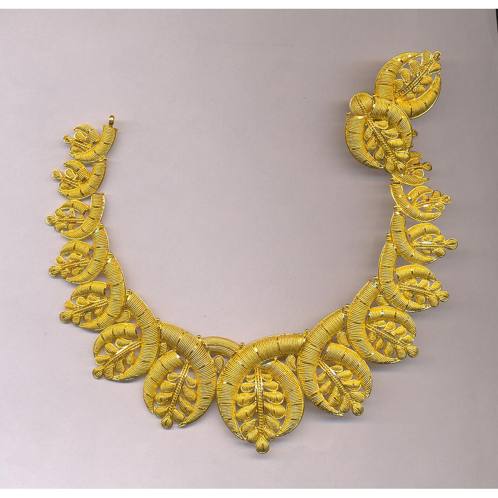 GOLD HALF SET ROUND PLAIN FANCY