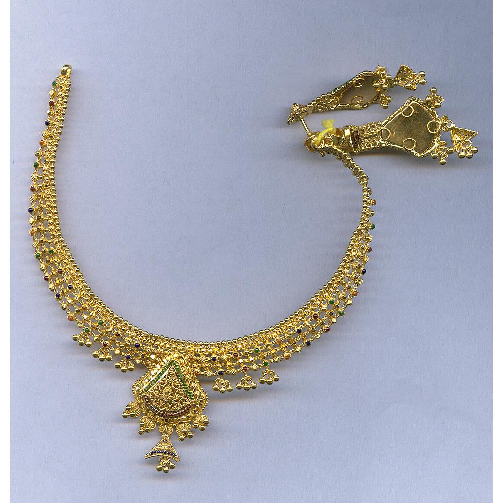 GOLD HALF SET ROUND PLAIN FANCY