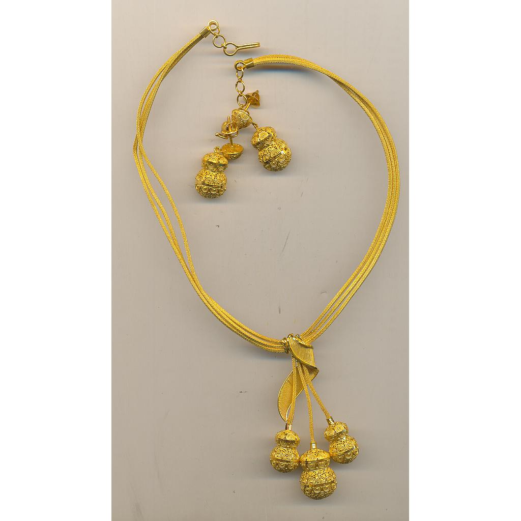 GOLD HALF SET ROUND PLAIN FANCY