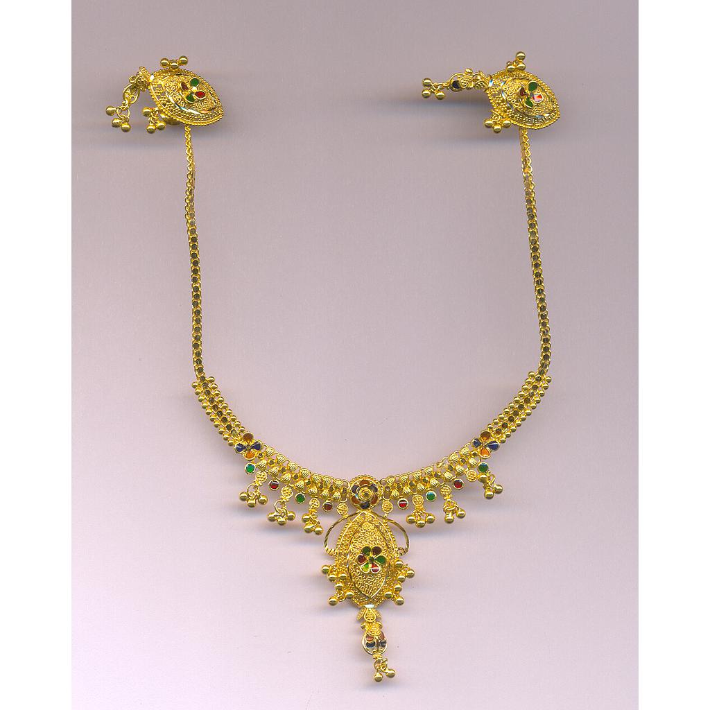 GOLD HALF SET ROUND PLAIN FANCY